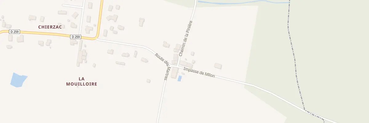 Plan du 5113 Milon à Bedenac