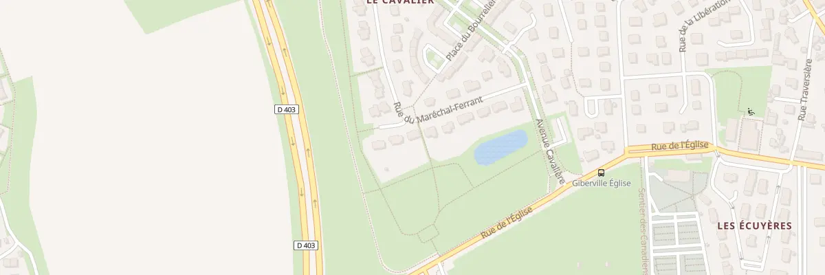 Plan du 13 Rue du Marechal Ferrant à Giberville
