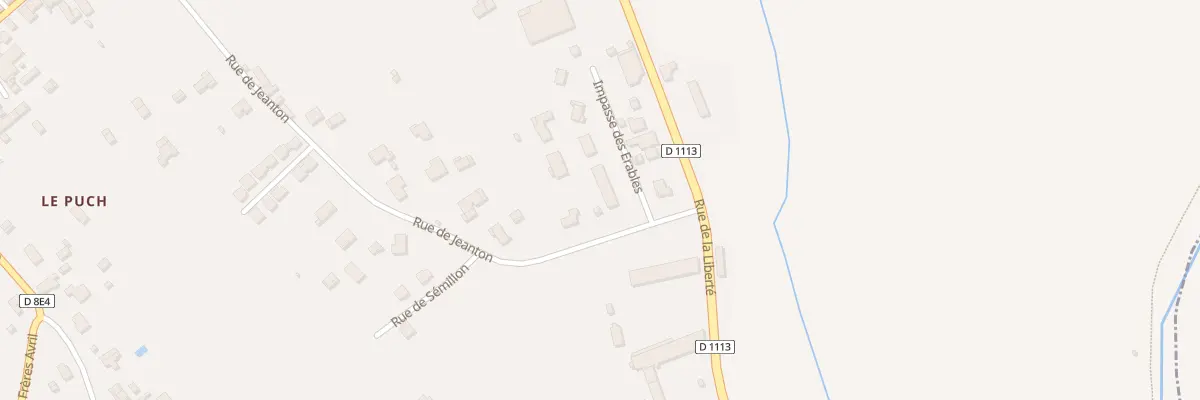 Plan du 33 Che de Jeanton à Preignac