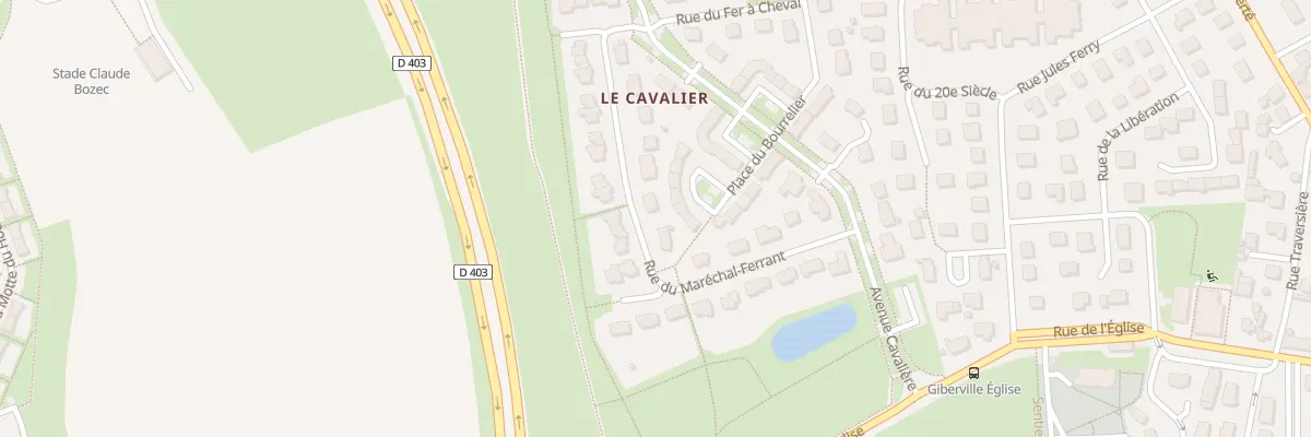 Plan du 12 Rue du Marechal Ferrant à Giberville