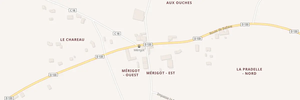 Plan du 5 Merigot Est à Maransin