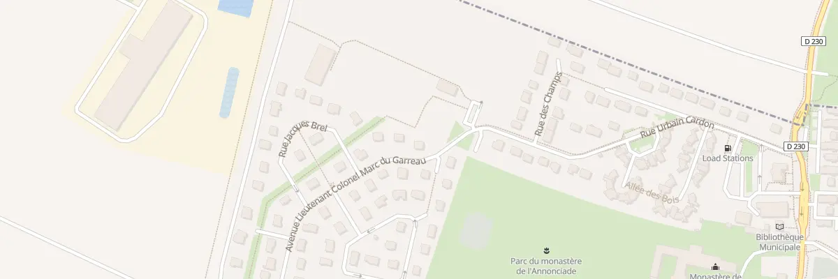 Plan du 17 Av Lt Col Marc du Garreau à Grentheville