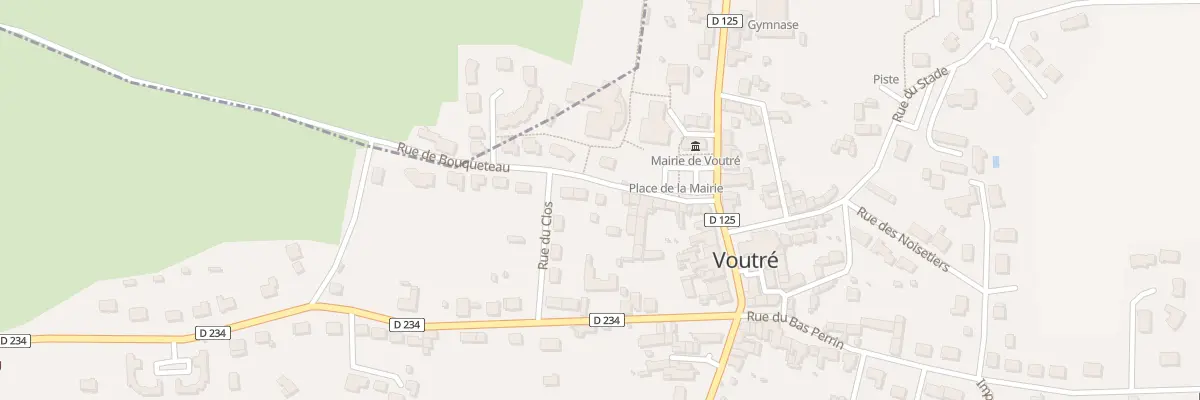 Plan du 1 Rue de Bouqueteau à Voutré