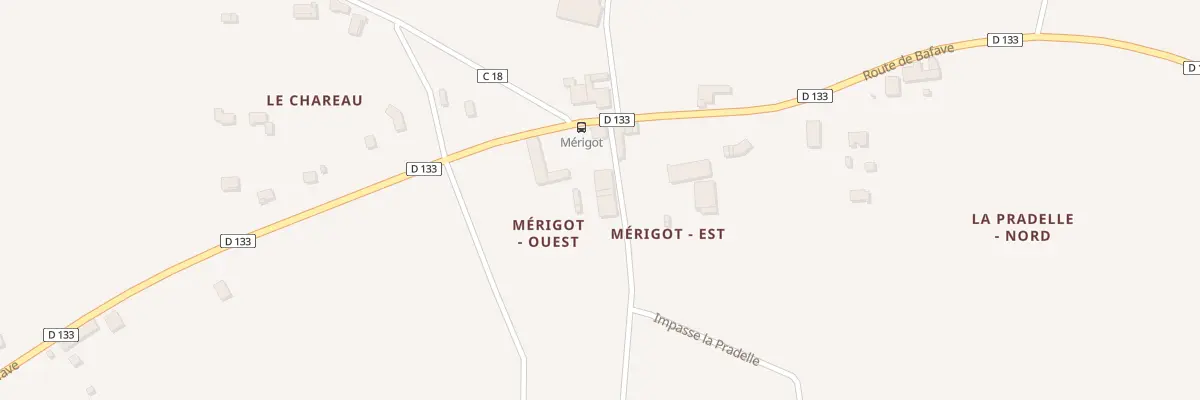 Plan du 165 Merigot Ouest à Maransin