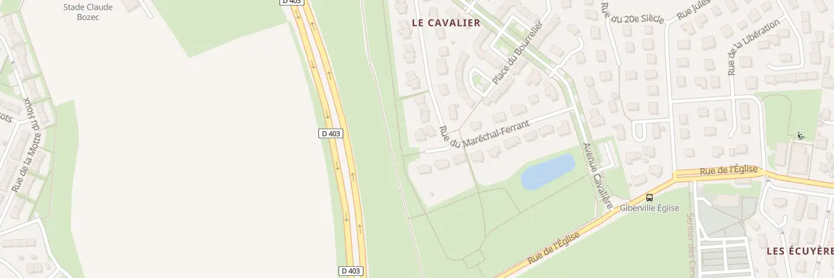 Plan du 19 Rue du Marechal Ferrant à Giberville