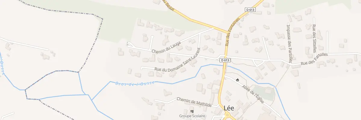 Plan du 16 Lot Domaine Saint Laurent à Lée