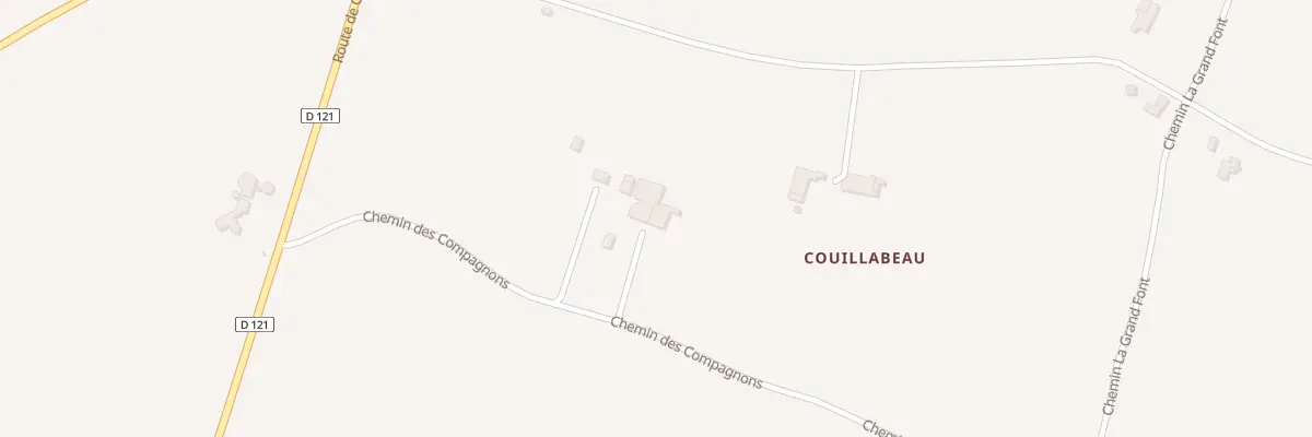Plan du 308 Couillabeau à Saint-Quentin-de-Baron