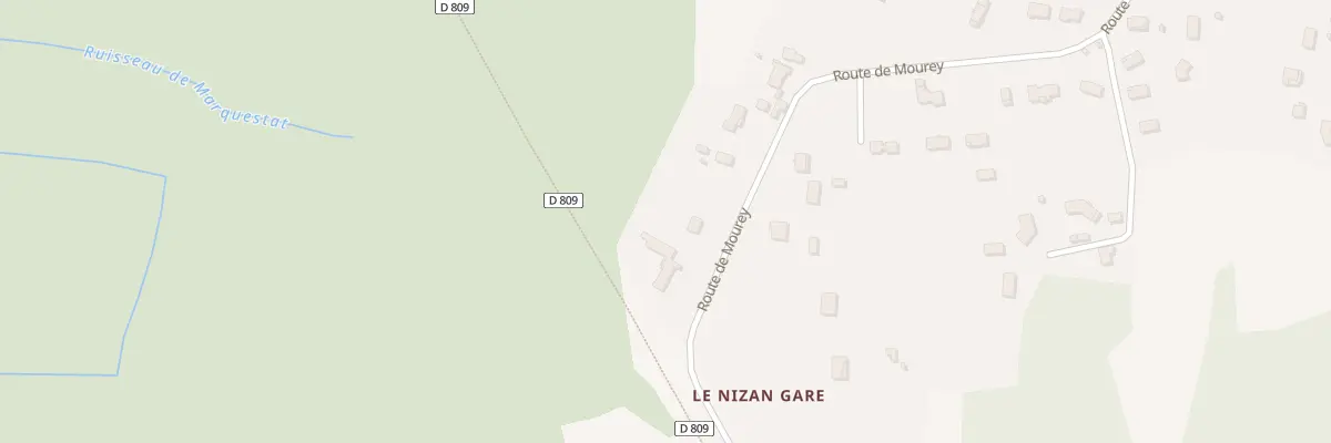 Plan du 126 A la Gare au Nizan