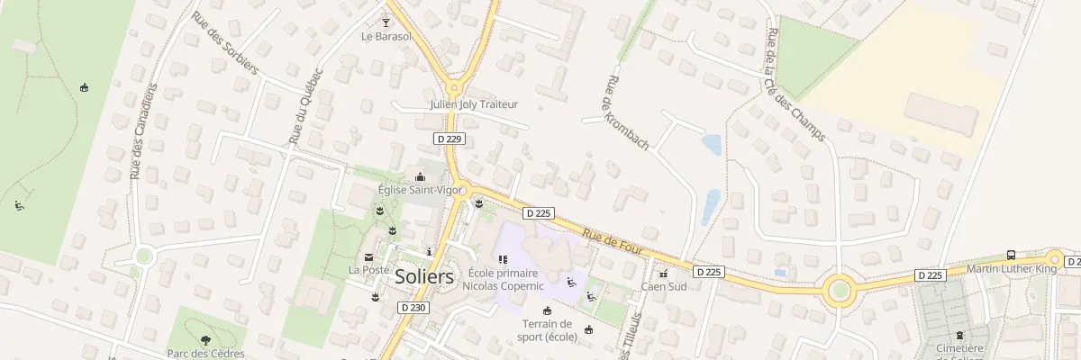 Plan du 9 Rte de Four à Soliers