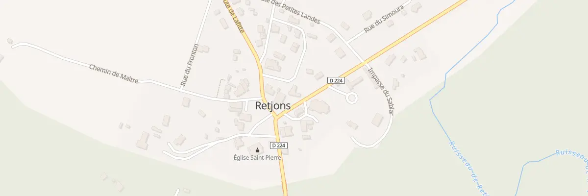 Plan du 45 Rte de Bourriot à Retjons