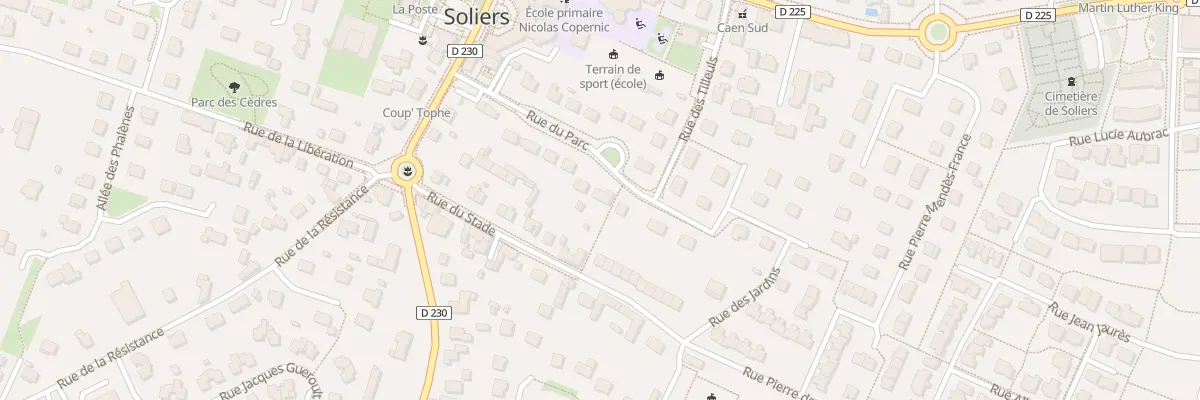 Plan du 16 Rue du Parc à Soliers