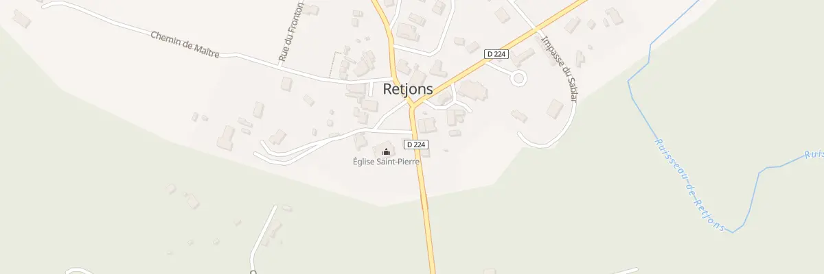 Plan du 21A Le Bourg à Retjons