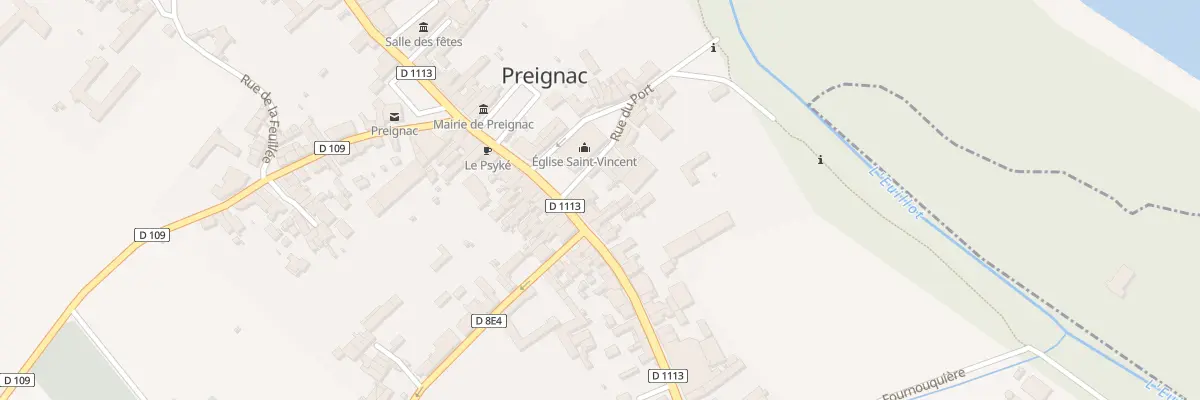 Plan du 4 Rue de la République à Preignac