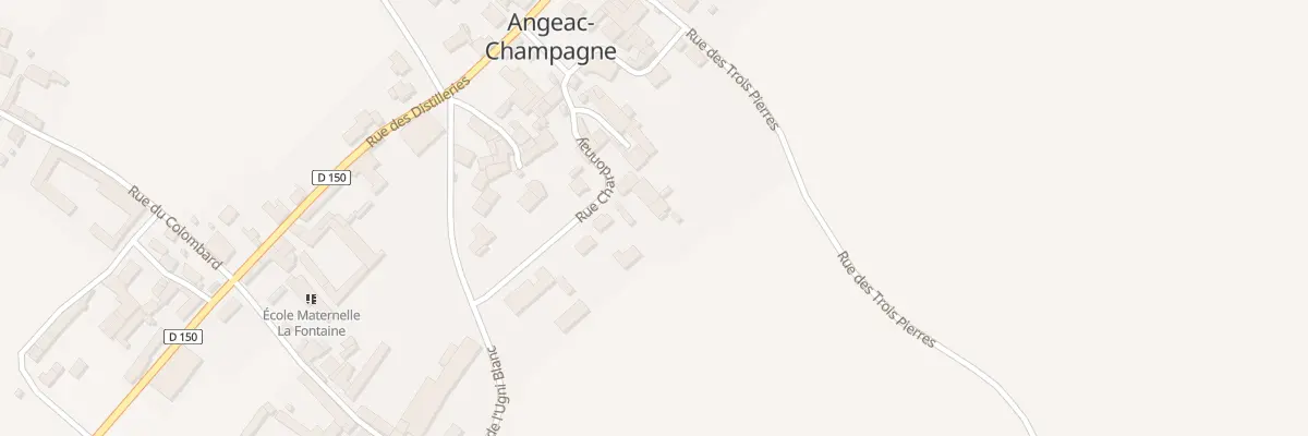 Plan du 5074 Rue du Chardonnay à Angeac-Champagne