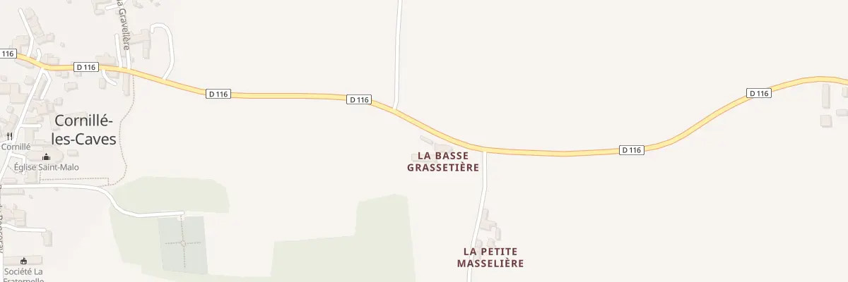 Plan du 5014 Rte de Fontaine-Milon à Cornillé-les-Caves