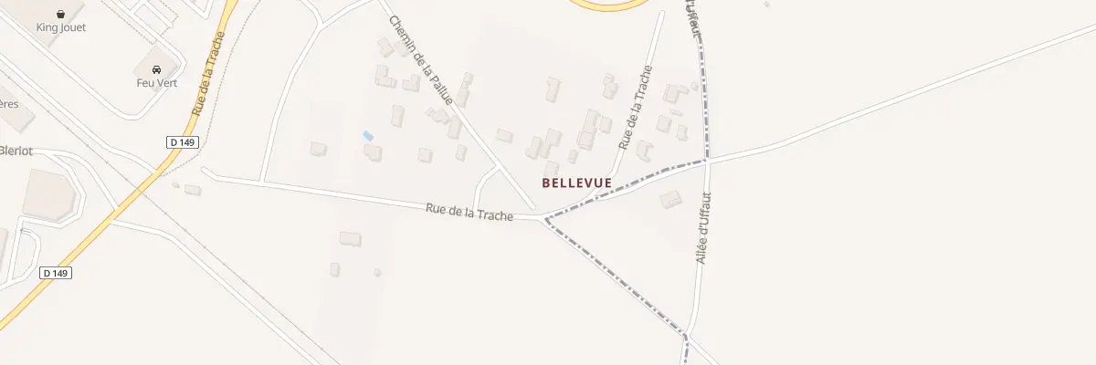 Plan du 5989 Rue de la Trache à Châteaubernard