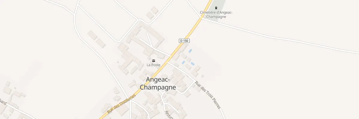 Plan du 900 Rue des Distilleries à Angeac-Champagne