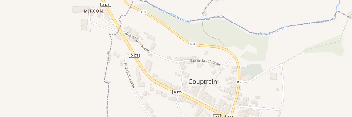 Plan du 18 Rue de la Prieurée à Couptrain