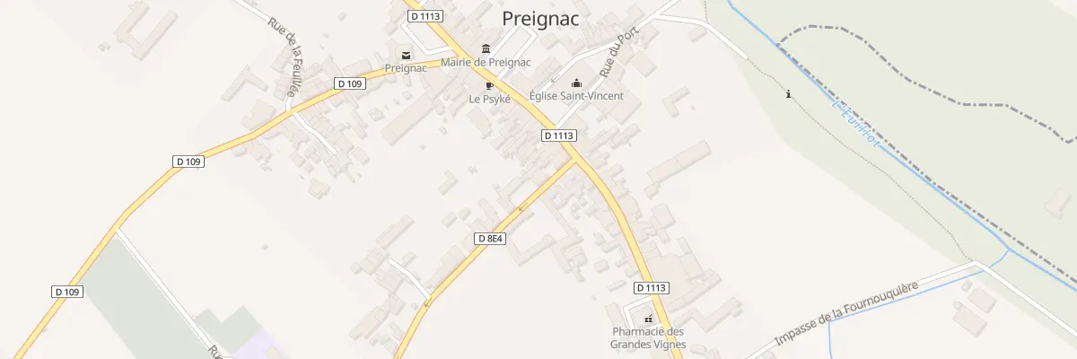 Plan du 1 Rue de la République à Preignac