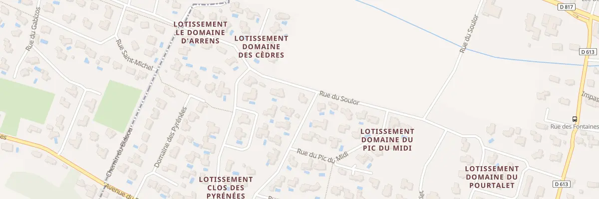 Plan du 14 Rue du Soulor à Lée