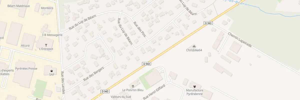 Plan du 12 Rue du Luy de Bearn à Morlaàs