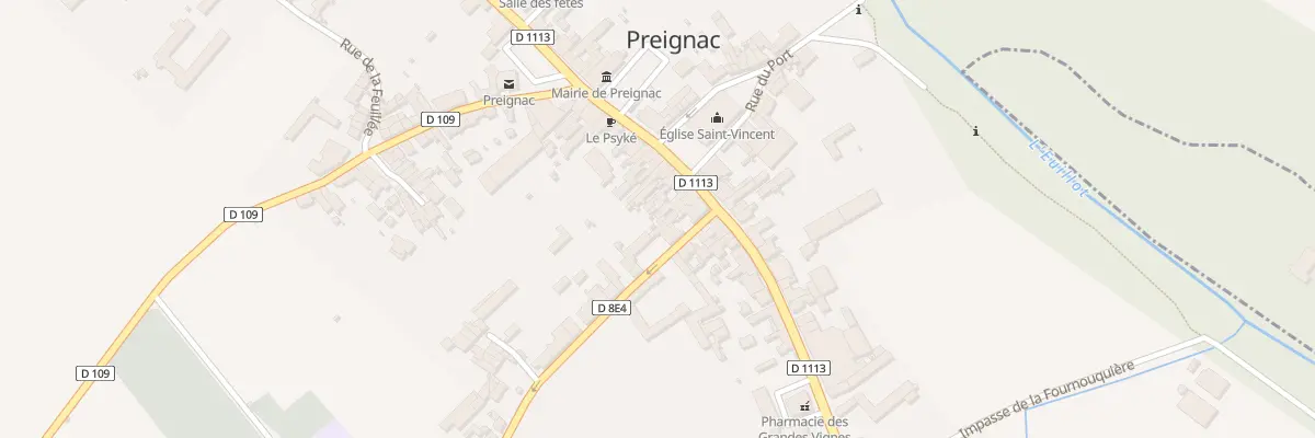 Plan du 5 Rue de la République à Preignac