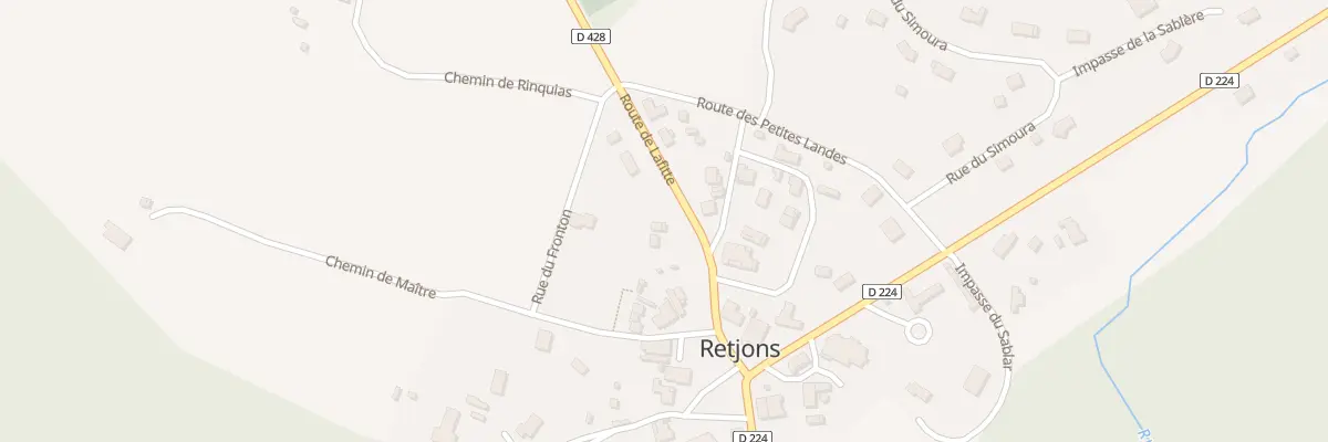 Plan du 135 Rte de Lafitte à Retjons