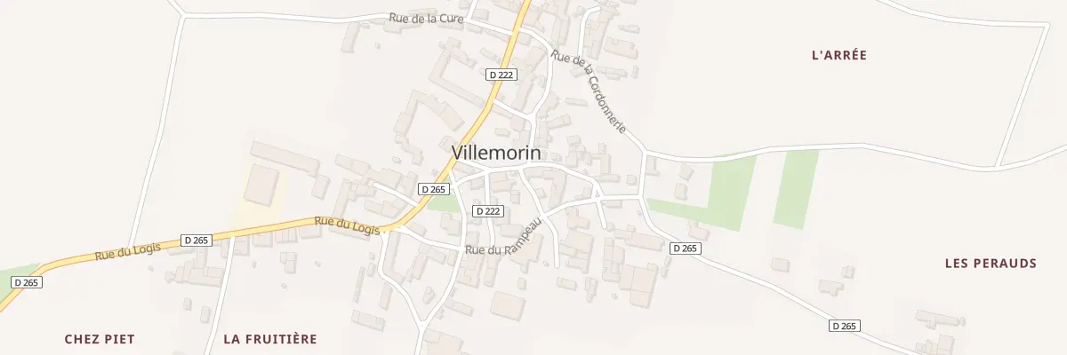Plan du 1 Rue des Rosiers à Villemorin