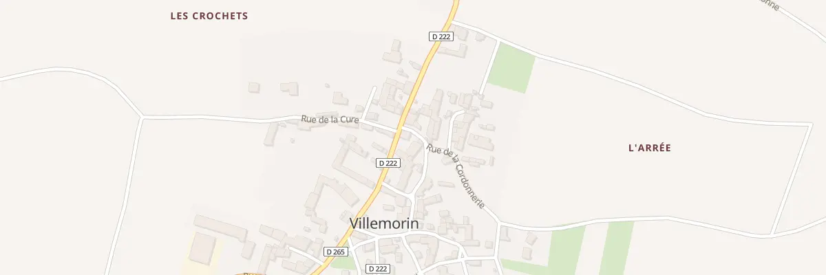 Plan du 2 Rue de la Cordonnerie à Villemorin