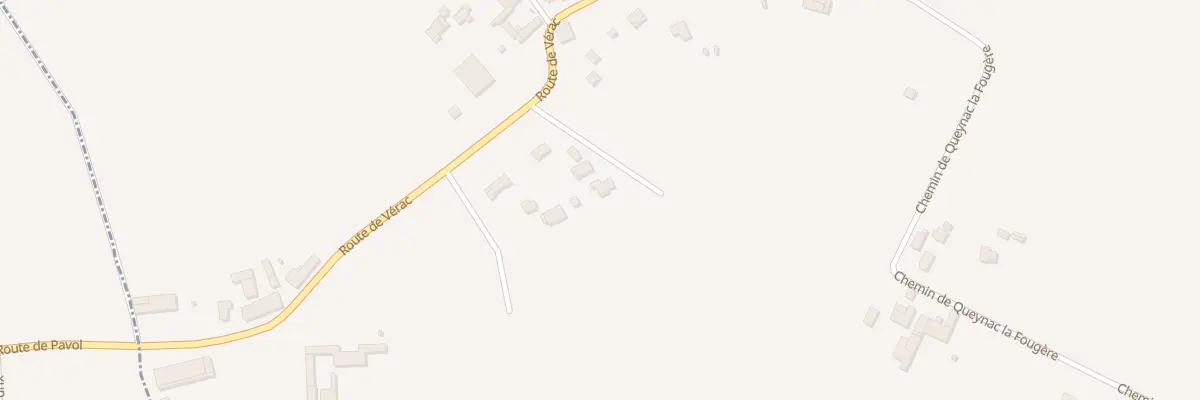Plan du 67 Rte de Verac à Galgon