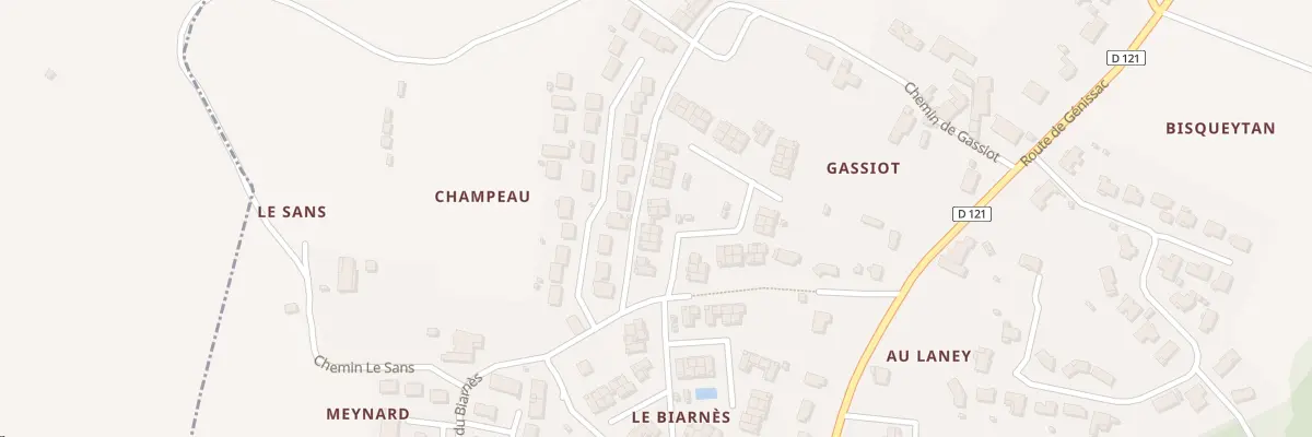 Plan du 7 Rue Le Biarnes à Saint-Quentin-de-Baron