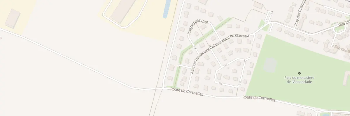 Plan du 2 All Michel Berger à Grentheville