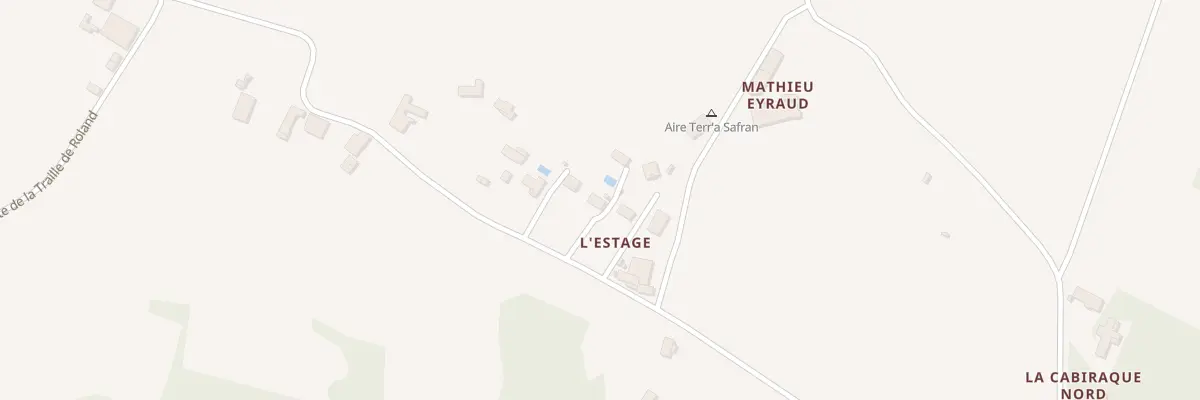 Plan du 484 Rte du Graveyron à Nérigean