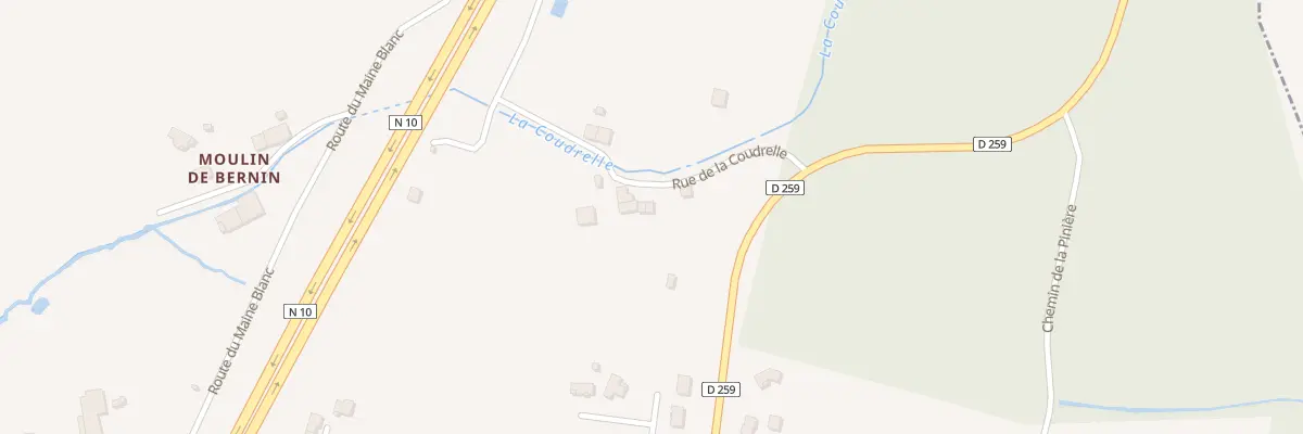 Plan du 5109A Moulin de Bernin à Bedenac