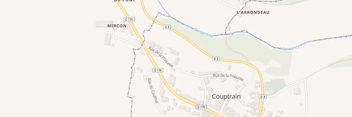 Plan du 30 Rue de la Prieurée à Couptrain