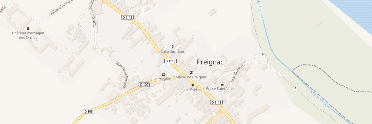 Plan du 16 Rue de la République à Preignac