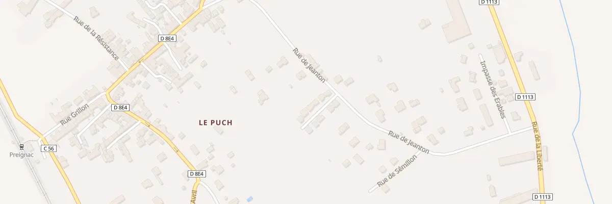 Plan du 8 Rue de la Muscadelle à Preignac