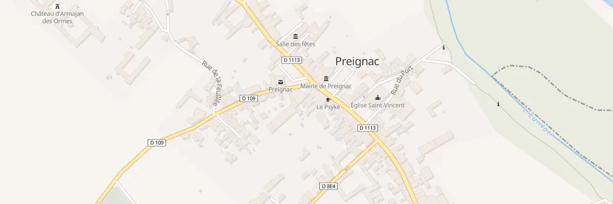 Plan du 133 Rue de la République à Preignac