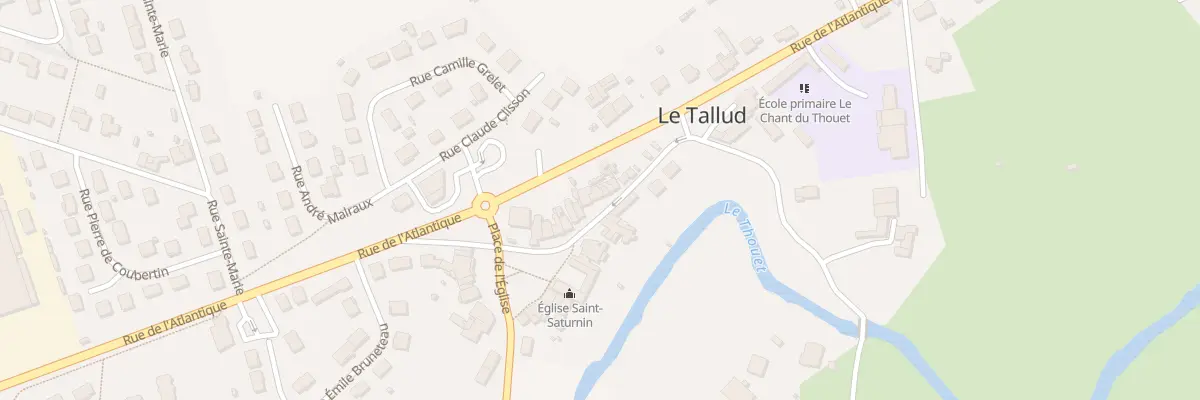 Plan du 8 Rue du Thouet au Tallud