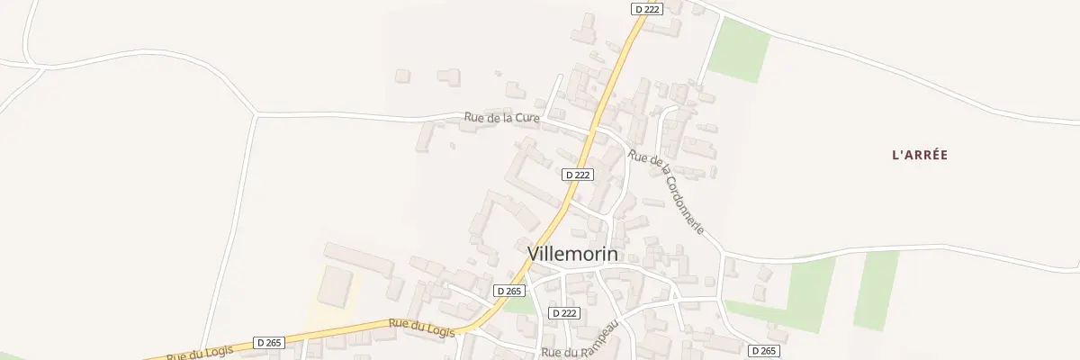Plan du 7 Rue de la Gare à Villemorin