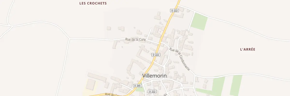 Plan du 5 Rue de la Cure à Villemorin