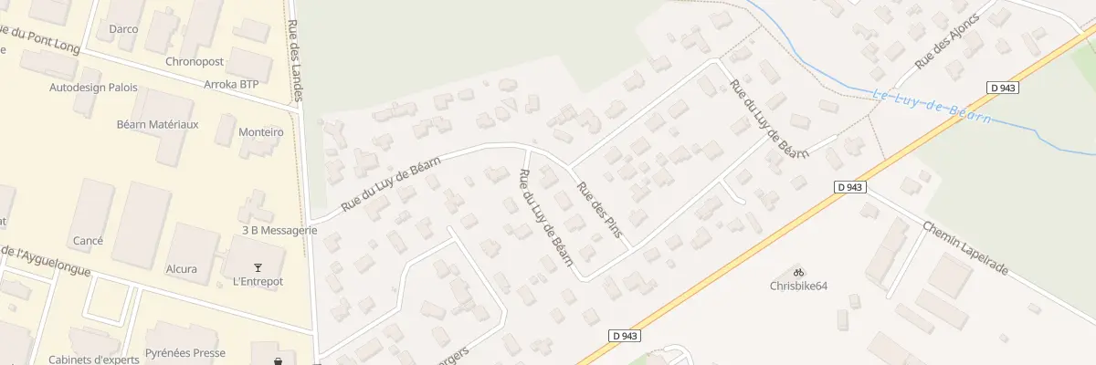 Plan du 36 Rue du Luy de Bearn à Morlaàs