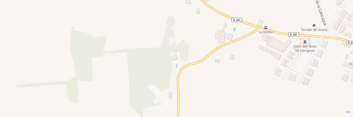 Plan du 189 Peymau à Nérigean