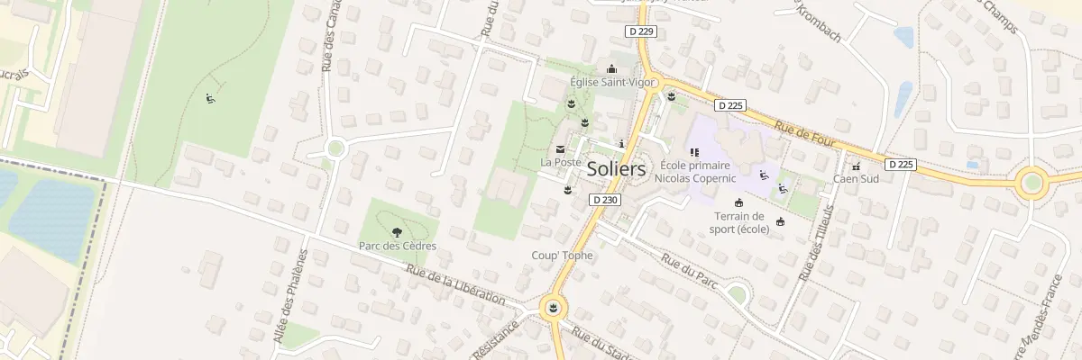 Plan du 10 Rue des Écoles à Soliers