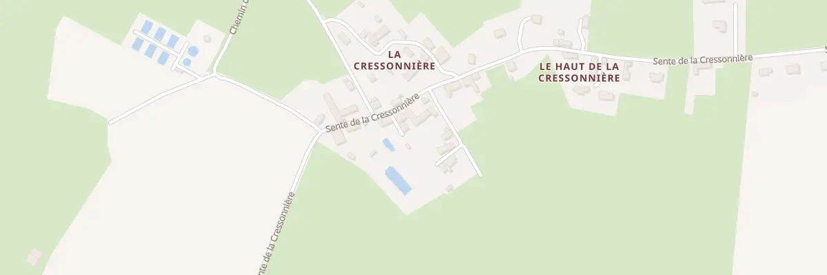 Plan du 47 La Cressonniere à Ussy