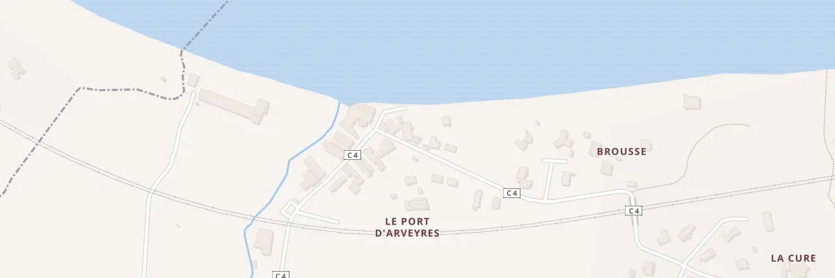 Plan du 10 Rte du Port à Arveyres