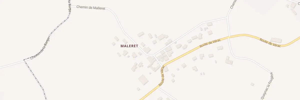 Plan du 18 Che de Malleret à Galgon