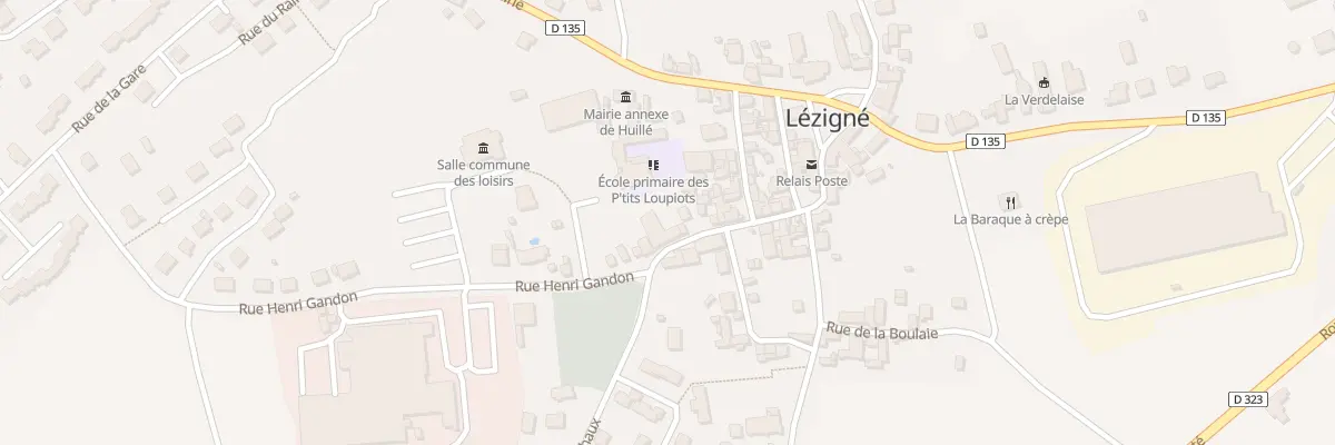 Plan du 21 Rue Grande Rue à Huillé-Lézigné