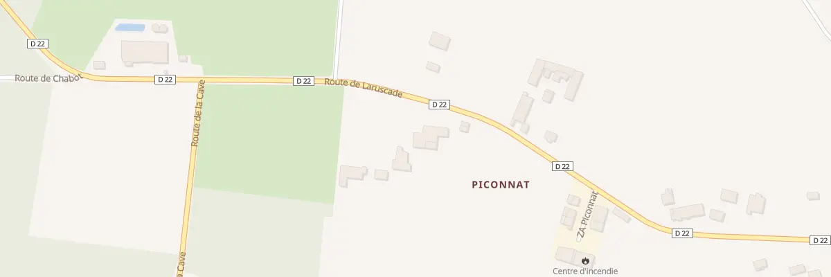 Plan du 119 Piconnat à Lapouyade