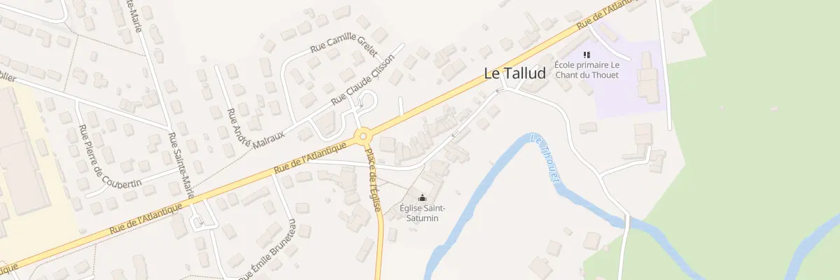 Plan du 2 Rue du Thouet au Tallud